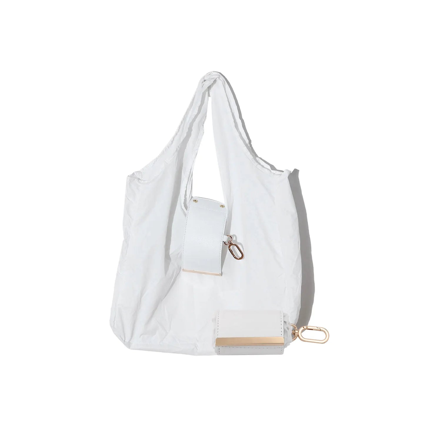 Ins-Style Keychain Storage Bag Nylon Waterproof Eco Friendly Shopping Bag Foldable Portable Handbag Single-Shoulder Underarm Bag