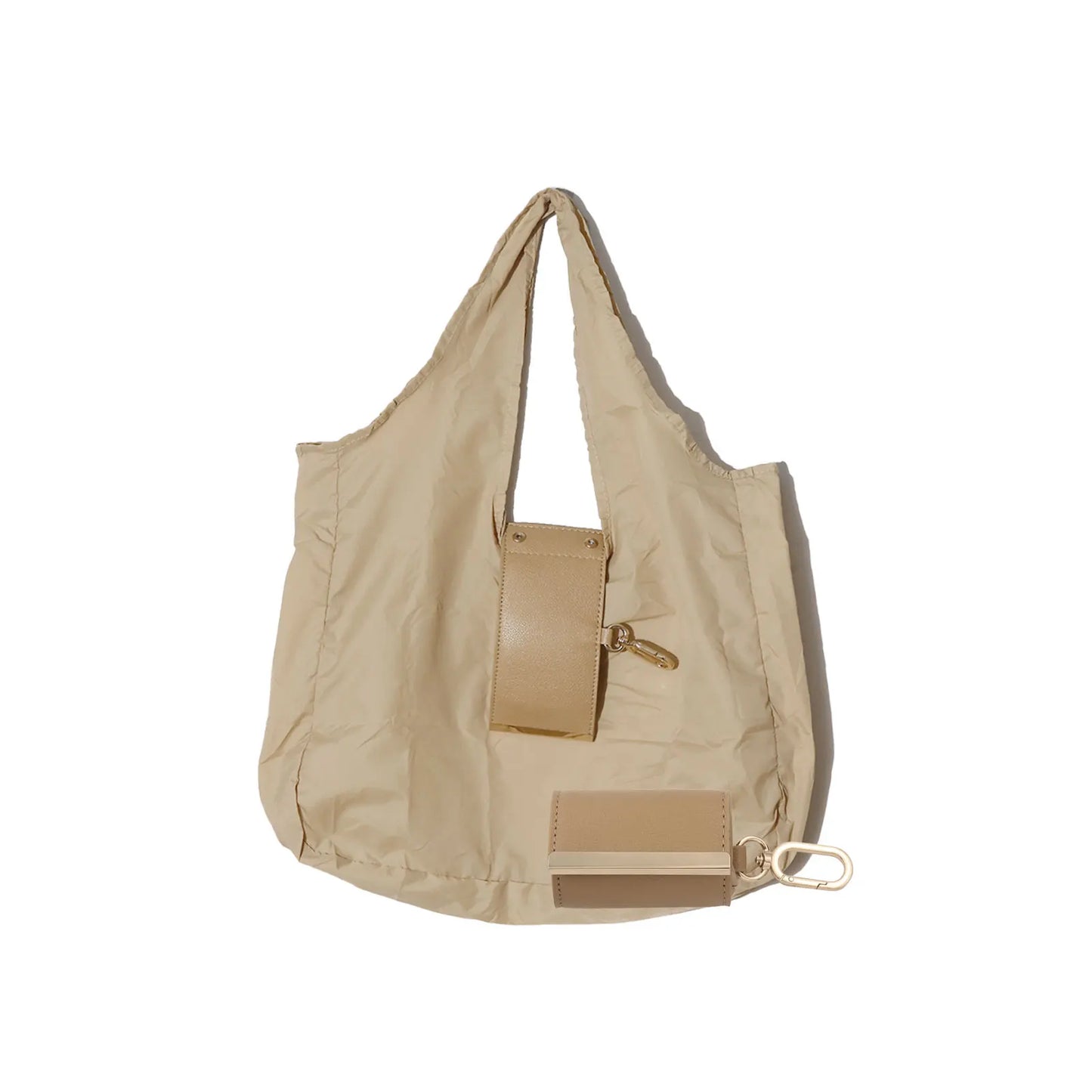 Ins-Style Keychain Storage Bag Nylon Waterproof Eco Friendly Shopping Bag Foldable Portable Handbag Single-Shoulder Underarm Bag