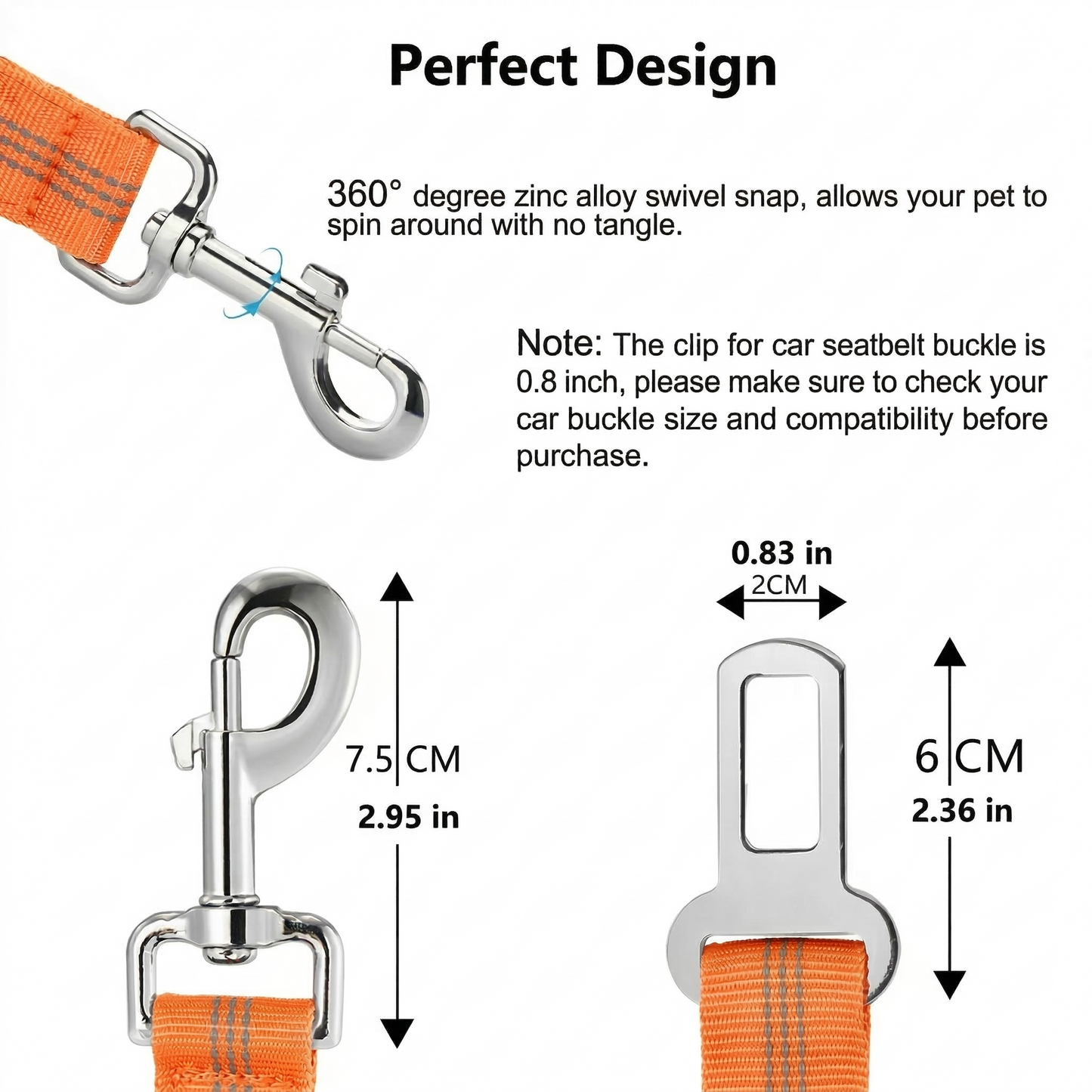 Dog's Car Seat Belt