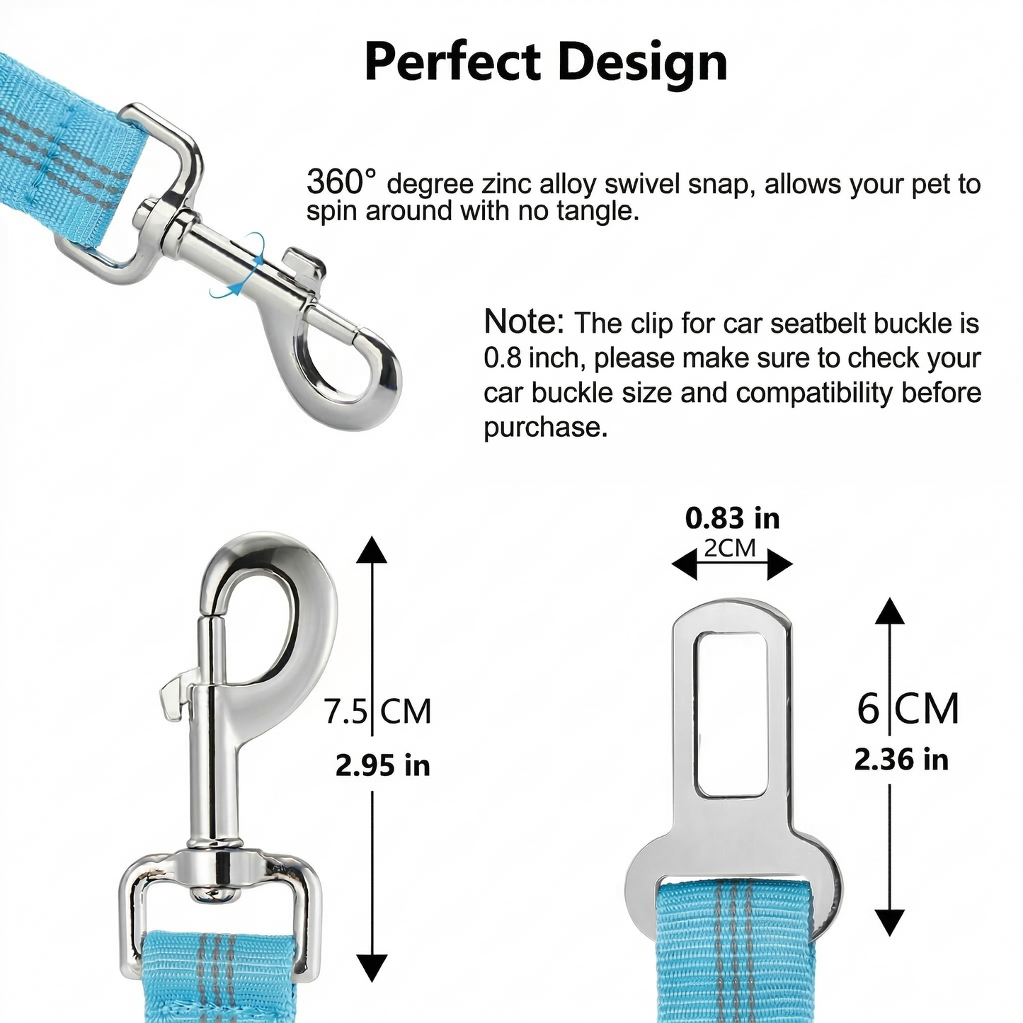 Dog's Car Seat Belt
