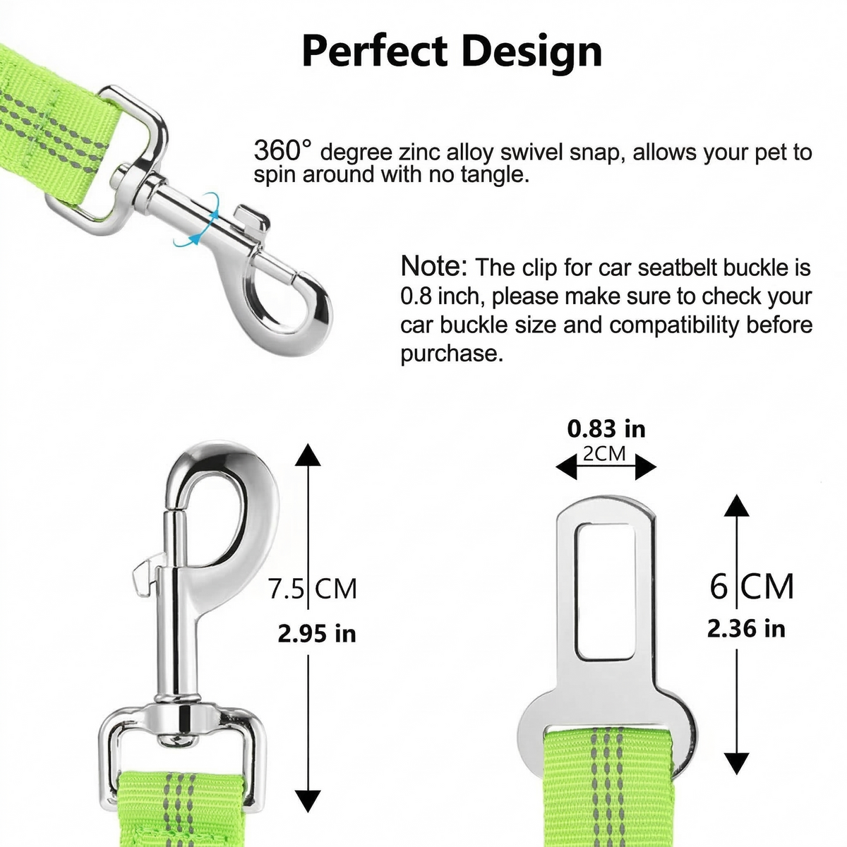 Dog's Car Seat Belt
