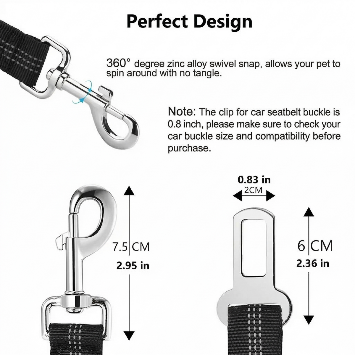 Dog's Car Seat Belt