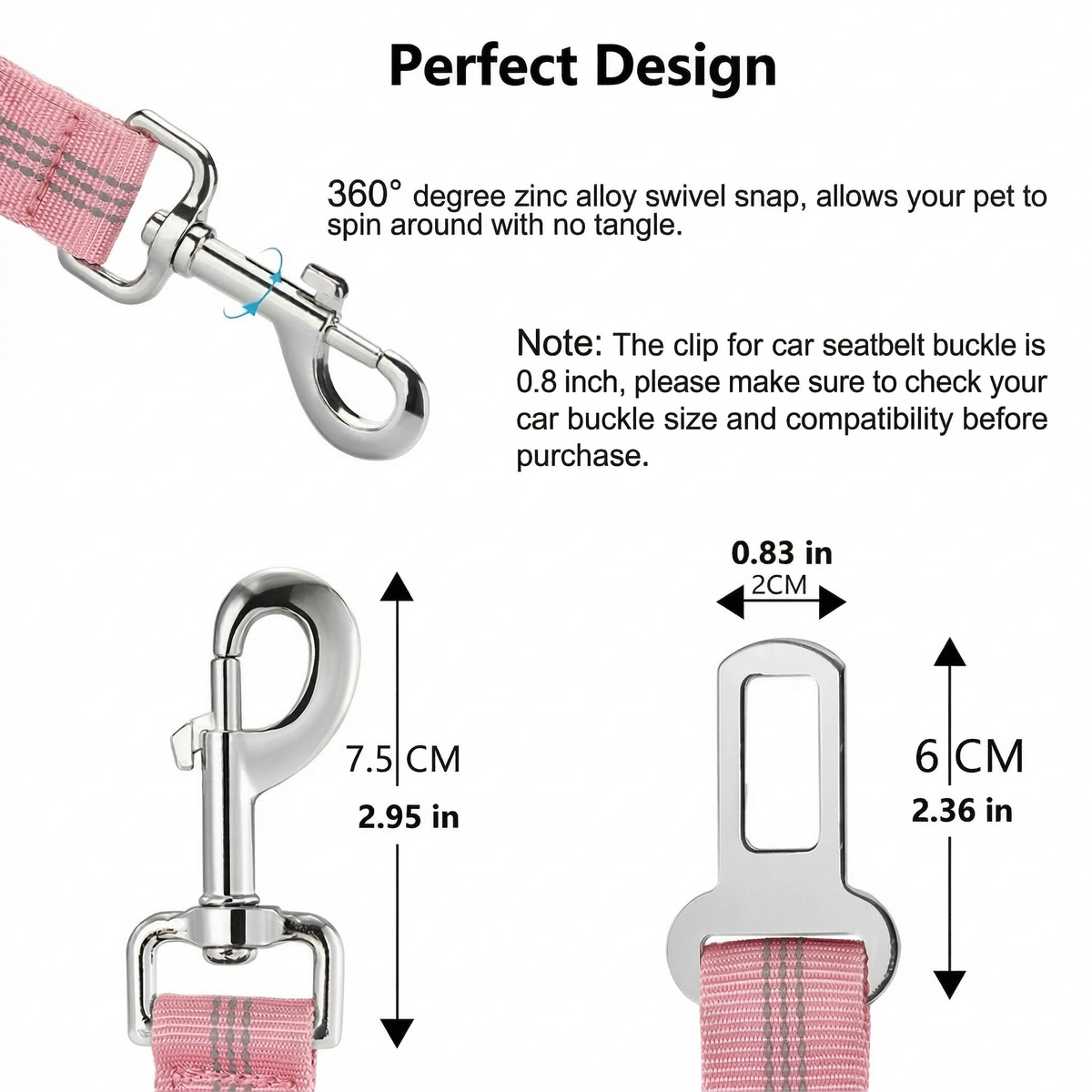 Dog's Car Seat Belt