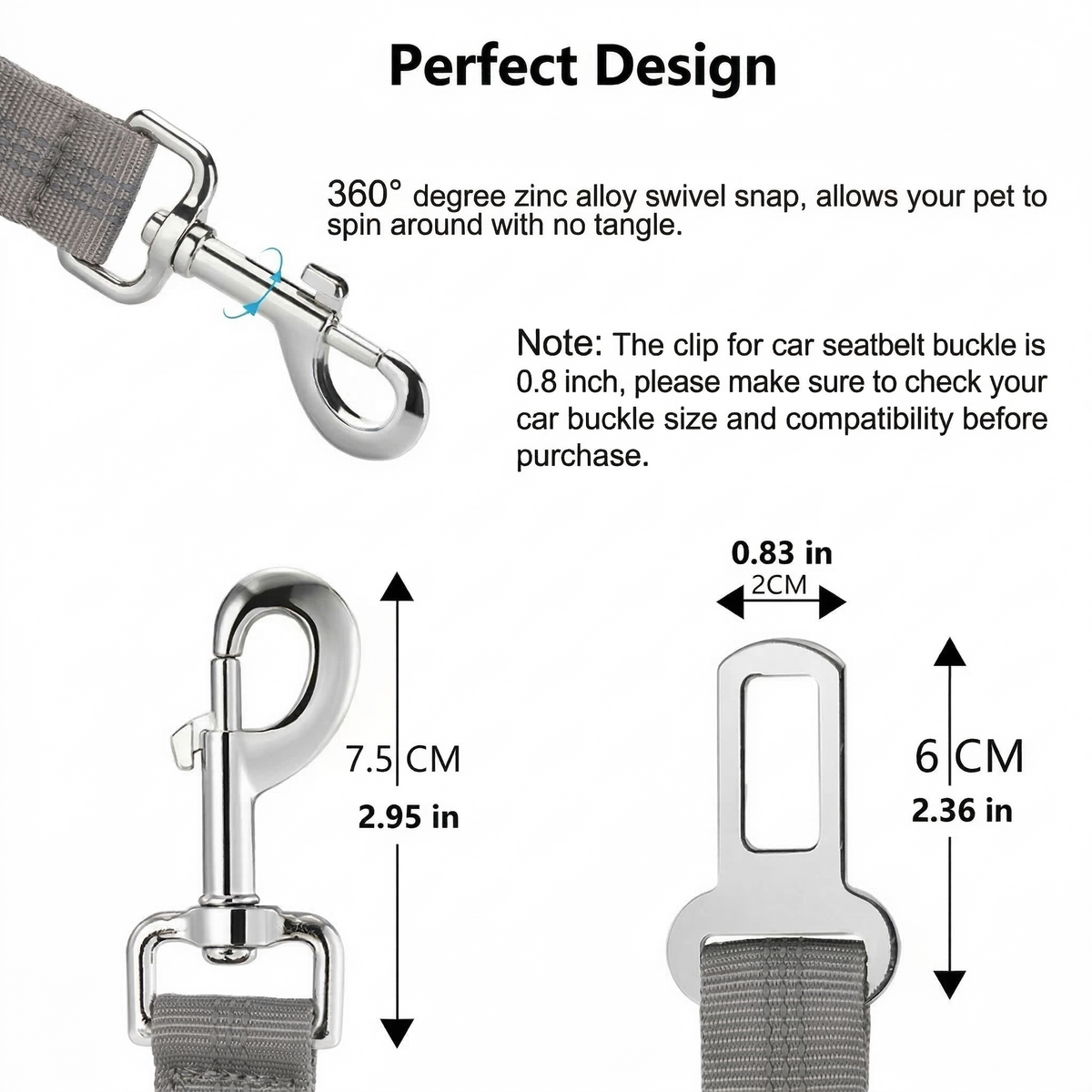 Dog's Car Seat Belt