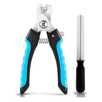 4-In-1 Professional Pet Grooming Set: Rake for Dogs and Cats, Detangling Tool, Stainless Steel Comb, Nail Clippers with File