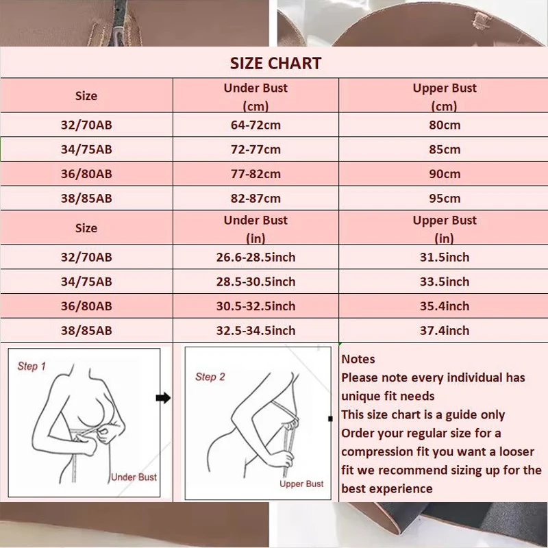 Front Closure Strapless Bras for Women Seamless Push up Brassiere Thick Soft Underwear Solid Color Adjustable Invisible Lingerie