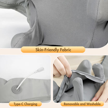 Shiatsu Neck and Back Massager with Heat Deep Tissue Massager for Back Feet and Neck Relaxation 6D Massage Heads 5 Heating