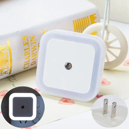 Wireless LED Night Light Sensor Lighting Mini EU/US Plug Night Lights for Children Room Bedroom Living Room Decoration Lighting