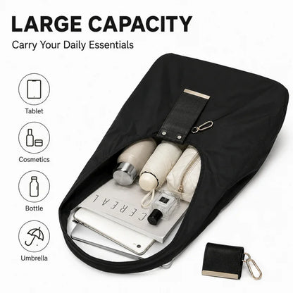 INS Style Nylon Keychain Storage Bag Large Capacity Foldable Shopping Tote Bag Portable Handbag Eco Reusable Shoulder Bag