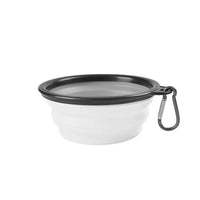 Foldable Collapsible Silicone Pet Feeding Bowl Portable Dog Cat Water Food Dish Outdoor Travel Camping Walking with Carabiner
