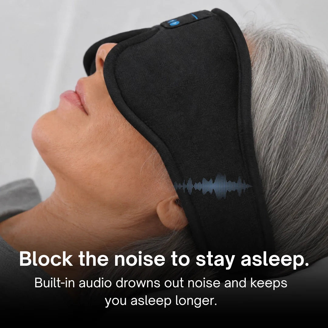 Mask for Sleep Headphones Bluetooth 3D Eye Mask Music Play Sleeping Headphones with Built-In HD Speaker